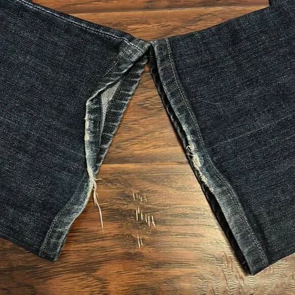 Y2K Citizens Of Humanity Ingrid Low Waist Flair Distressed Denim Jeans