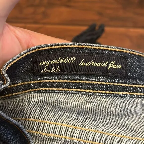 Y2K Citizens Of Humanity Ingrid Low Waist Flair Distressed Denim Jeans