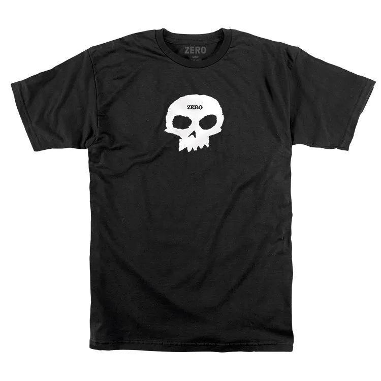 Zero Skateboards Single Skull T-Shirt - Black